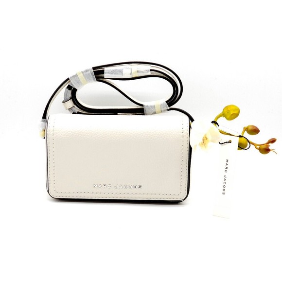 Marc Jacobs Groove Leather Shoulder Bag Cotton New GL02304246 - Picture 1 of 16